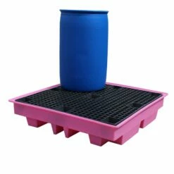 4 Drum Low Profile Spill Pallet Inpink