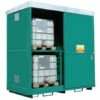 4 IBC / 16 Drum Steel Dual Purpose Sliding Door Storage Unit 2 4 IBC / 16 Drum Steel Dual Purpose Sliding Door Storage Unit -TANKS DIRECT Sales 2705 3576