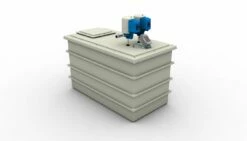 2501 Litre GRP Water Tank With A Twin Pump Booster Set