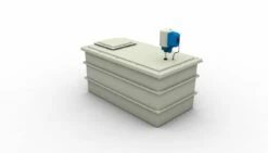 2000 Litre GRP Water Tank With A Single Pump Booster Set