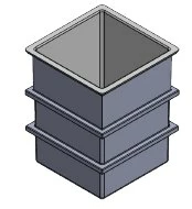 338 Litre Open Top GRP Water Tank