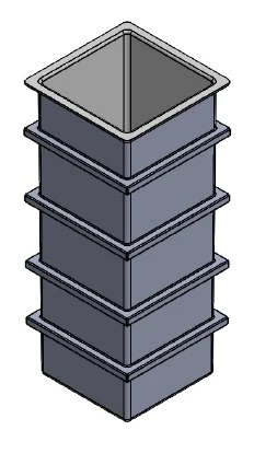 375 Litre Open Top GRP Water Tank