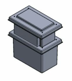 90 Litre Type AB Air Gap GRP Water Tank, Insulated