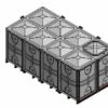 12000 Litre GRP Sectional Water Tank, Internally Flanged Base (IFB)