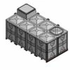 12000 Litre GRP Sectional Water Tank, Internally Flanged Base, AB Airgap (IFB)