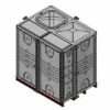 6000 Litre GRP Sectional Water Tank, 2x1.5x2 Internally Flanged Base (IFB) -TANKS DIRECT Sales 36683 18959