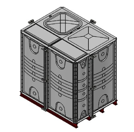 6000 Litre GRP Sectional Water Tank, 2x1.5x2 Internally Flanged Base (IFB) 3 6000 Litre GRP Sectional Water Tank, 2x1.5x2 Internally Flanged Base (IFB)