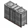 6000 Litre GRP Sectional Water Tank, Internally Flanged Base (IFB) Divided -TANKS DIRECT Sales 38409 19159