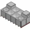 8000 Litre GRP Sectional Water Tank, Internally Flanged Base, Divided, AB Airgap -TANKS DIRECT Sales 41967 19603