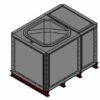 1500 Litre GRP Sectional Water Tank, Internally Flanged Base (IFB)