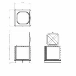 1000 Litre GRP Sectional Water Tank, Internally Flanged Base (IFB) -TANKS DIRECT Sales 4210 6465