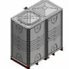 4000 Litre GRP Sectional Water Tank, 2x1x2 Internally Flanged Base (IFB) -TANKS DIRECT Sales 4215 18950