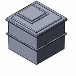 1000 Litre GRP Water Tank - Two Piece With Insulation