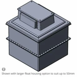 1050 Litre Type AB Air Gap GRP Water Tank - Two Piece Insulated, Cat 5 10 1050 Litre Type AB Air Gap GRP Water Tank - Two Piece Insulated, Cat 5 -TANKS DIRECT Sales 4253 6575