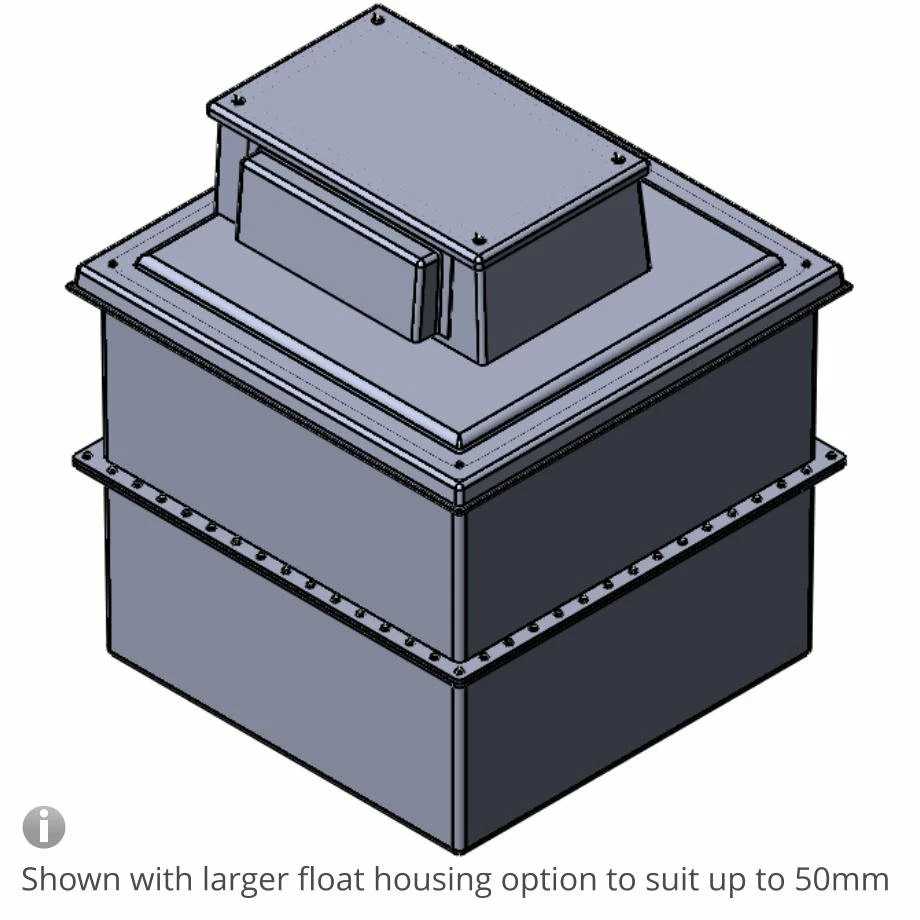 1050 Litre Type AB Air Gap GRP Water Tank - Two Piece Insulated, Cat 5 5 1050 Litre Type AB Air Gap GRP Water Tank - Two Piece Insulated, Cat 5 - Image 3