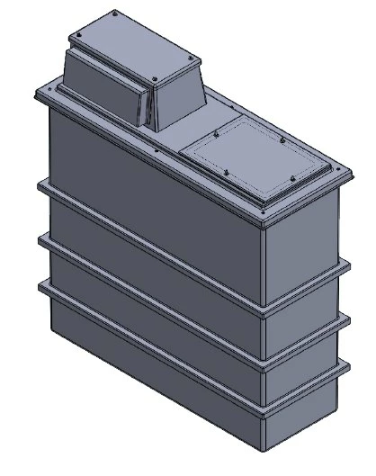 1125 Litre Type AB Air Gap GRP Water Tank, Insulated, Cat 5 3 1125 Litre Type AB Air Gap GRP Water Tank, Insulated, Cat 5