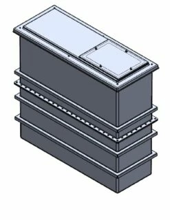 1125 Litre GRP Water Tank - Two Piece Insulated