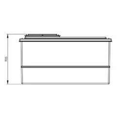 1135 Litre GRP Water Tank, Insulated -TANKS DIRECT Sales 4263 6590