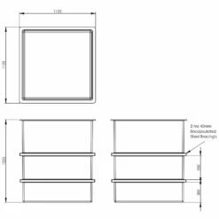 1220 Litre Open Top GRP Water Tank -TANKS DIRECT Sales 4287 6699