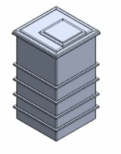 2001 Litre GRP Water Tank, Insulated