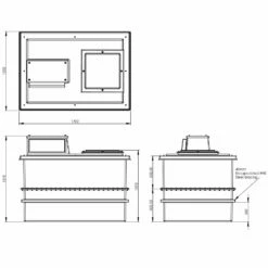 1500 Litre Type AB Air Gap GRP Water Tank - Two Piece Insulated, Cat 5 -TANKS DIRECT Sales 4314 6833