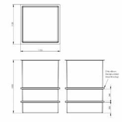 1500 Litre Open Top GRP Water Tank -TANKS DIRECT Sales 4328 6893