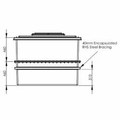 1590 Litre GRP Water Tank - Two Piece Insulated -TANKS DIRECT Sales 4333 6915