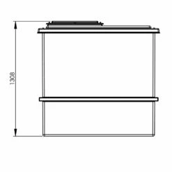 1818 Litre GRP Water Tank, Insulated -TANKS DIRECT Sales 4351 6992