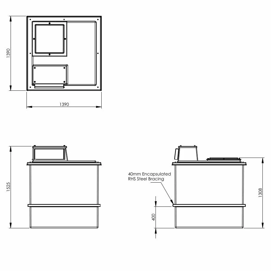 1818 Litre Type AB Air Gap GRP Water Tank, Insulated, Cat 5 8 1818 Litre Type AB Air Gap GRP Water Tank, Insulated, Cat 5 - Image 6