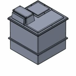 1818 Litre Type AB Air Gap GRP Water Tank, Insulated, Cat 5