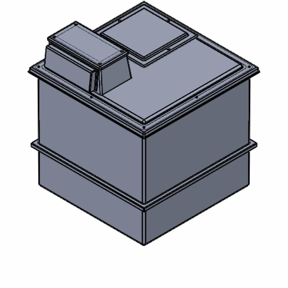 1818 Litre Type AB Air Gap GRP Water Tank, Insulated, Cat 5 3 1818 Litre Type AB Air Gap GRP Water Tank, Insulated, Cat 5