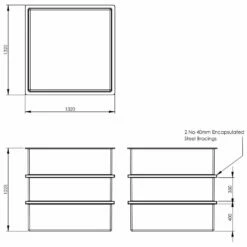 1800 Litre Open Top GRP Water Tank -TANKS DIRECT Sales 4361 7035