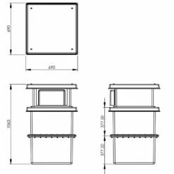 187 Litre Type AB Air Gap GRP Water Tank - Two Piece Insulated, Cat 5 -TANKS DIRECT Sales 4366 7052