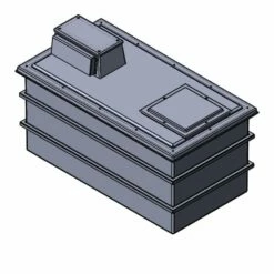 2000 Litre Type AB Air Gap GRP Water Tank, Insulated, Cat 5