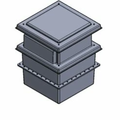 225 Litre Type AB Air GapGRP Water Tank - Two Piece Insulated, Cat 5