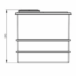 2250 Litre GRP Water Tank, Insulated -TANKS DIRECT Sales 4387 7141