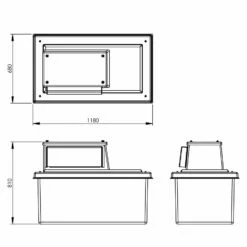 250 Litre Type AB Air Gap GRP Water Tank, Insulated, Cat 5 13 250 Litre Type AB Air Gap GRP Water Tank, Insulated, Cat 5 -TANKS DIRECT Sales 4408 7244