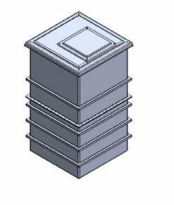 2001 Litre GRP Water Tank - Two Piece Insulated