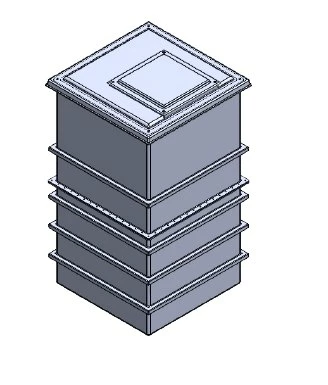 2001 Litre GRP Water Tank - Two Piece Insulated 3 2001 Litre GRP Water Tank - Two Piece Insulated