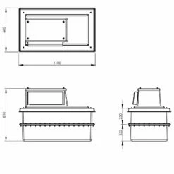 250 Litre Type AB Air Gap GRP Water Tank - Two Piece With Insulation, Cat 5 -TANKS DIRECT Sales 4412 7272