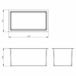 250 Litre Open Top GRP Water Tank -TANKS DIRECT Sales 4430 7350