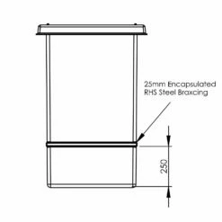 251 Litre GRP Water Tank With Insulation -TANKS DIRECT Sales 4431 7358