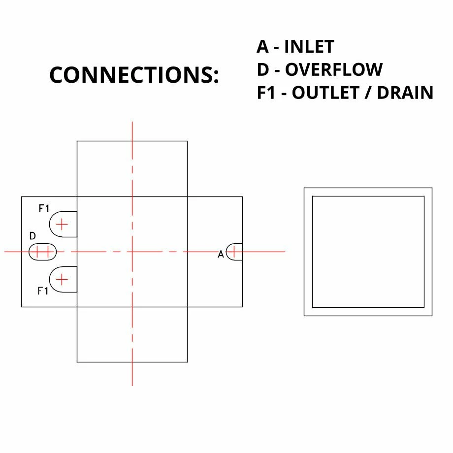 251 Litre GRP Water Tank - Two Piece Insulated 5 251 Litre GRP Water Tank - Two Piece Insulated - Image 3