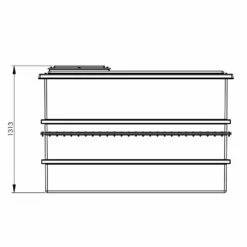 2726 Litre GRP Water Tank - Two Piece Insulated -TANKS DIRECT Sales 4440 7396