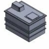2726 Litre Type AB Air Gap GRP Water Tank - Two Piece Insulated, Cat 5 -TANKS DIRECT Sales 4441 7401
