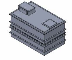 5625 Litre Type AB Air Gap GRP Water Tank, Insulated, CAT 5