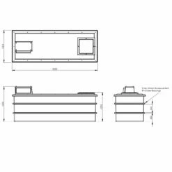 3000 Litre Type AB Air Gap GRP Water Tank, Insulated, Cat 5 -TANKS DIRECT Sales 4447 7425