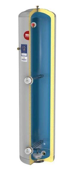 Kingspan Ultrasteel 210 Litre Direct - Unvented Slimline Hot Water Cylinder 4 Kingspan Ultrasteel 210 Litre Direct - Unvented Slimline Hot Water Cylinder - Image 2