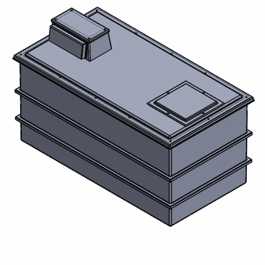 3636 Litre Type AB Air Gap GRP Water Tank, Insulated, Cat 5 3 3636 Litre Type AB Air Gap GRP Water Tank, Insulated, Cat 5
