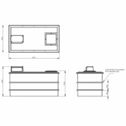 3636 Litre Type AB Air Gap GRP Water Tank, Insulated, Cat 5 13 3636 Litre Type AB Air Gap GRP Water Tank, Insulated, Cat 5 -TANKS DIRECT Sales 4493 7648